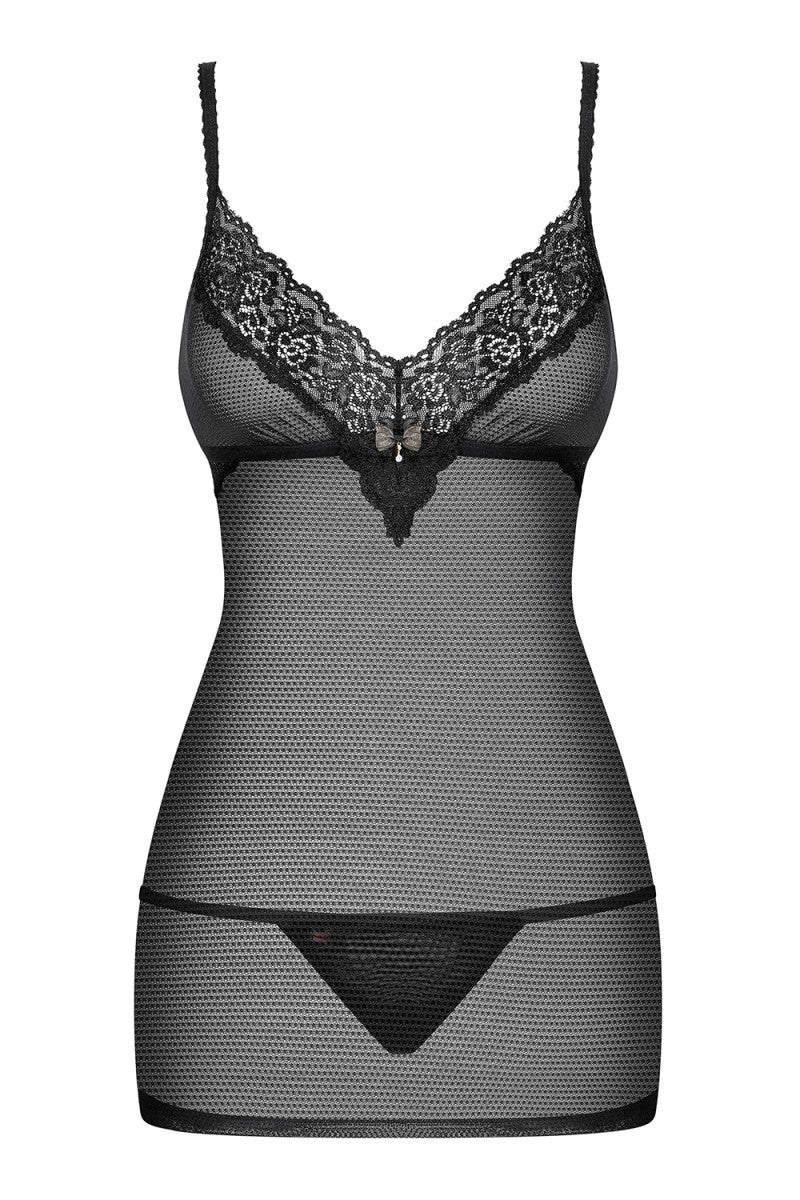 852-CHE-1 Chermise schwarz von Obsessive 852-CHE-1 Chermise schwarz von Obsessive